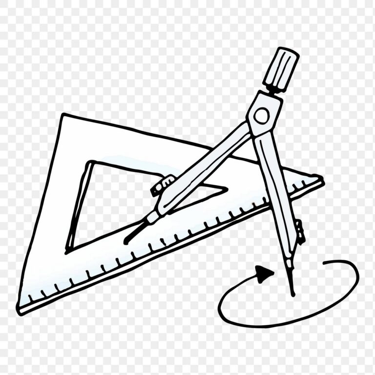 Équerre en triangle rectangle et compas illustrant le théorème de Pythagore au brevet